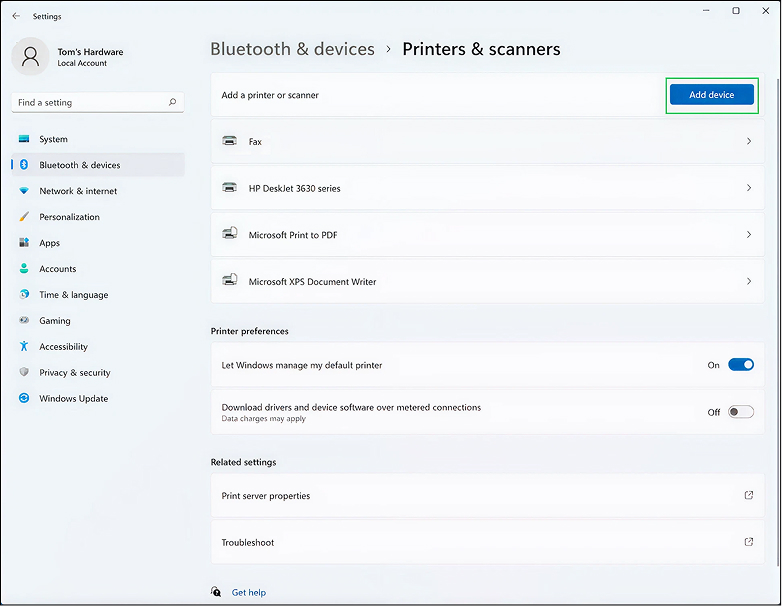Smart Printer Setup